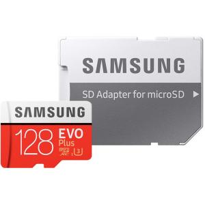 128GB microSDXCカード マイクロSD Samsung サムスン EVO Plus Class10 UHS-I U3 R:100MB/s W:90MB/s SDアダプター付 海外リテール MB-MC128GA/APC ◆メ