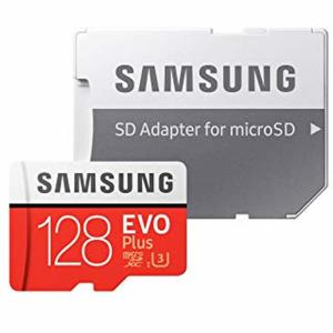 128GB microSDXCカード マイクロSD Samsung サムスン EVO Plus Class10 UHS-I U3 R:100MB/s W:90MB/s SDアダプター付 海外リテール MB-MC128GA/CN ◆メ