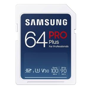 64GB SDXCカード SDカード Samsung サムスン PRO Plus Class10 UHS-I U3 V30 R:100MB/s W:90MB/s 7つの耐久性能 海外リテール MB-SD64K/CN ◆メ