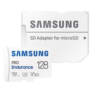 microSDXC 128GB 監視カメラ ドラレコ用 Samsung PRO Endurance Class10 UHS-I U3 V30 4K R:100MB/s W:40MB/s SDアダプタ付 海外リテール MB-MJ128KA/APC ◆メ｜flashmemory