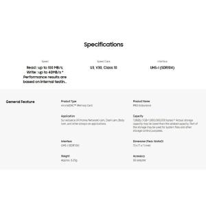 microSDXC 128GB Samsung...の詳細画像3