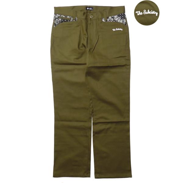 [SUBCIETY] WORK PANTS-PAISLEY-