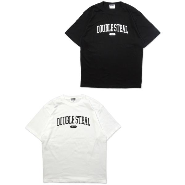 [DOUBLE STEAL] DS College TEE(BK/WH)
