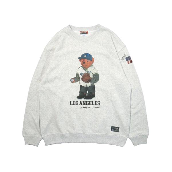 [MANIC DEE] KL LA FIRST PITCH BEAR CREW SWEAT