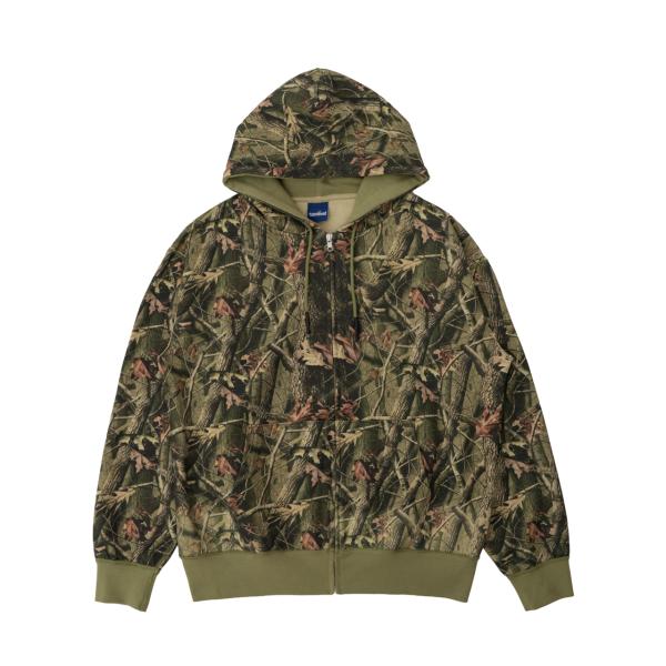 [INTERBREED] Camouflage Heavy Weight Zip Hoodie(RT...