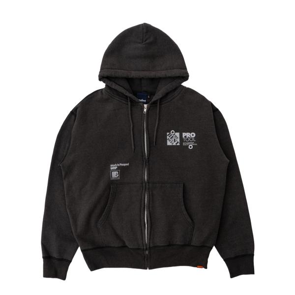 [INTERBREED] WIP Faded Zip Hoodie(BK)