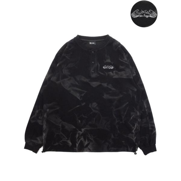 [SUBCIETY] HENRY NECK WAFFLE L/S TEE