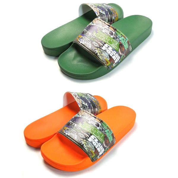 [FLASH POINT] COLLAGE SHOWER SANDALS(GR/OR)
