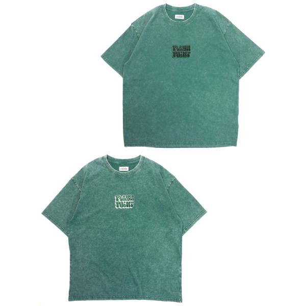 [FLASH POINT] BOMB EMB LOGO CHEMICAL WASH TEE