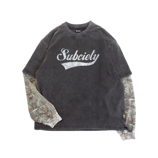 [SUBCIETY] WASHED LAYERED TEE