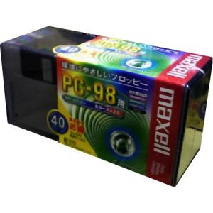 maxell 3.5型フロッピーディスク PC-98用 カラーミックス MFHD8MIX.C40P