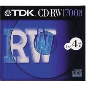 TDK データ用CD-RW 700MB 4倍速 1枚 10mm厚ケース