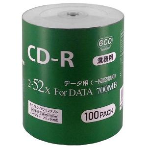 CD-R for DATA 700MB 1回記録 データ用 100枚 シュリンクecoパック