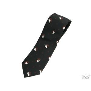 新品 ギャングスタービル GANGSTERVILLE GSV-20-AW-GO4 Burlesque Tie/バーレスクタイ シルク　ネクタイ  black｜flat-sendai