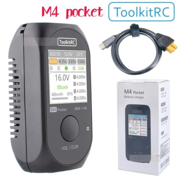 ツールキットrc m4Pocket 80wm4p5aミニスマートコンパクト充電器内蔵USB-C xt...