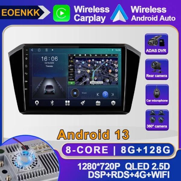 ラジオ付きワイヤレスカーステレオ,10.1インチ,Android 13,GPSナビゲーション,メディ...