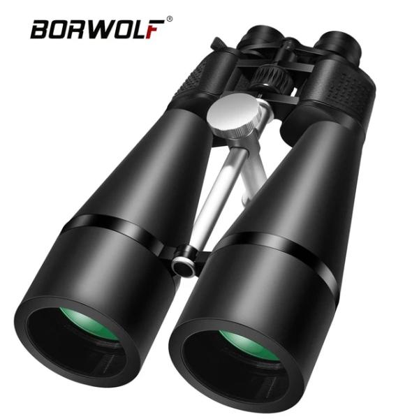 Borwolf 20-60x70 hd耐熱性4プリズム望遠鏡、三脚付き防水双眼鏡ハンティング用
