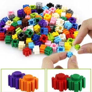 子供のためのミニビルディングブロック,500ピース,15色,プラスチックキューブ,ブロック,ピース,教育玩具,ゲーム,ビルディングブロック,diy｜flat-store