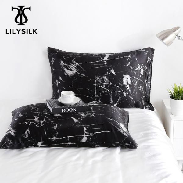 LillySilk-枕カバー,ヘアプリント用の純粋な100カバー,1枚,40x40 50x90cm,...