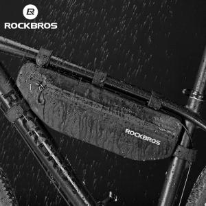 Rockbrosサイクリング自転車トップチューブフロントバッグ防水mtb道路三角形パニエダートにくい自転車アクセサリーバッグ｜flat-store