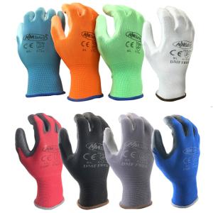 24個/12ペアの作業用手袋,PUパームコーティングの安全手袋,プロの安全サプライヤー｜flat-store