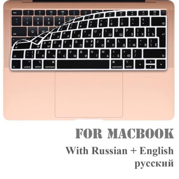 ロシアのラップトップキーボードカバー,macbook pro 13,タッチバー,us/euバージョン...