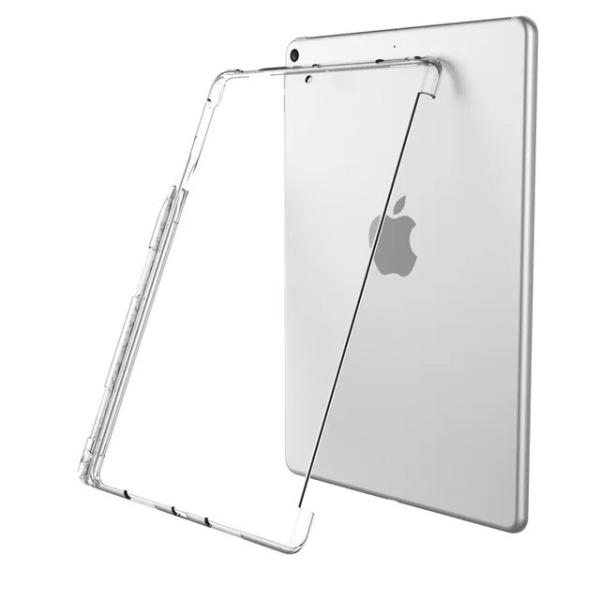 Ipadの10.2ケース2019鉛筆スロットシリコーンtpu裏表紙のipad 9.7空気3/2/1プ...