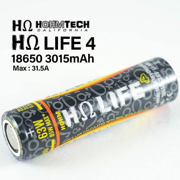 HohmTech Hohm LIFE4 INR 18650バッテリー 22.1A 3015mah ホ...