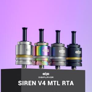 Digiflavor SIREN V4 MTL RTA デジフレーバー サイレン V4 MTL RTA 電子タバコ vape アトマイザー RTA 直径 22mm シングル MTL 味重視