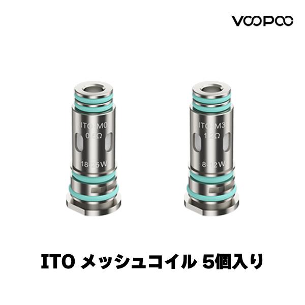 VooPoo ITO メッシュコイル 5個入り M0 M3 ブープー DRAG Q Doric20 ...