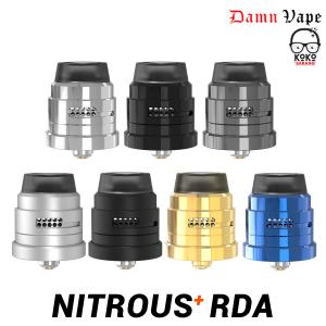 DamnVape ダムンべイプ NITROUS+ RDA ナイトラス プラス RDA 電子タバコ vape アトマイザー RBA RDA 直径22mm 24mm 810 爆煙 シングル デュアル