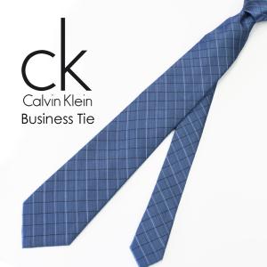 CALVIN KLEIN（カルバン・クライン）ネクタイ メンズ ブランド ビジネスネクタイ【ブルー】 誕生日 プレゼント 就職 御祝 誕生日 男性