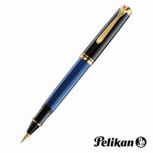 Pelikan(ペリカン) ローラーボール スーベレーン ブルー縞 プレゼント ギフト 就職 御祝 誕生日 記念品｜flavor