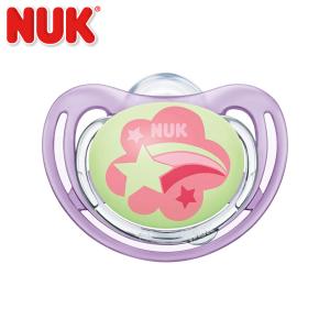 正規品 NUK おしゃぶりフリースタイルナイト ながれぼし赤