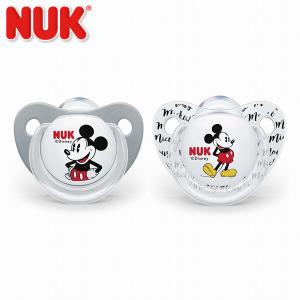 ネコポス不可 NUK（ヌーク） おしゃぶり2個セット (消毒ケース付き) ミッキー