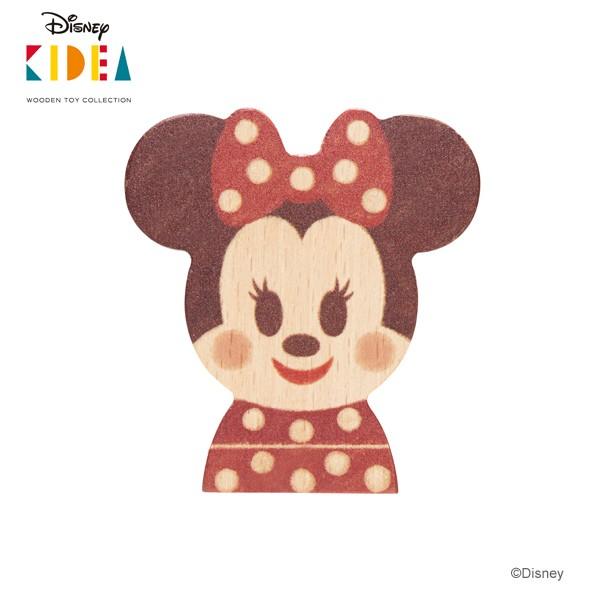 ディズニー キディア ミニーマウス 積み木 つみき 木のおもちゃ 木製玩具 Disney KIDEA