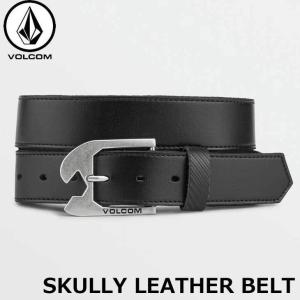 ボルコム VOLCOM ベルト メンズ Skully Leather Belt レザー ベルト D5932100 【返品種別OUTLET】｜fleaboardshop01