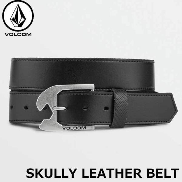 ボルコム VOLCOM ベルト メンズ Skully Leather Belt レザー ベルト D5...