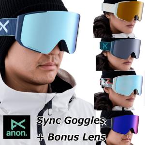 22-23 anon アノン ゴーグル    Sync Goggles Low Bridge Fit シンク  スペアレンズ付き     ship1｜fleaboardshop01