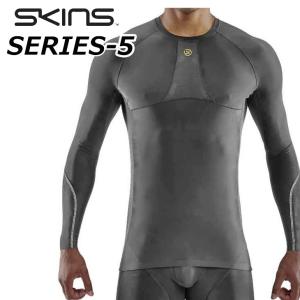 新色 SKINS スキンズ SERIES-5 シリーズファイブ  MENS LONG SLEEVE TOP  メンズ ロングスリーブトップ  ship1｜fleaboardshop01