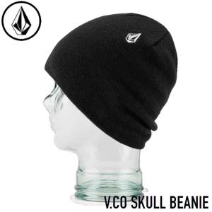 23-24 ボルコム VOLCOM ビーニー スノーボード   V.CO SKULL BEANIE J5852406 ニット帽    ship1｜fleaboardshop01