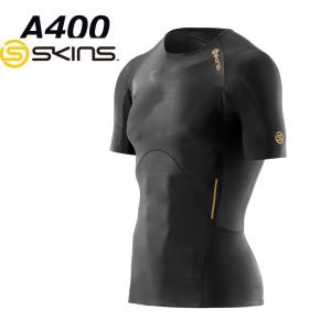 【訳アリ最終処分品】スキンズ SKINS A400 メンズ ショートスリーブ トップ 【正規品】 コンプレッション インナー short sleeve｜fleaboardshop01