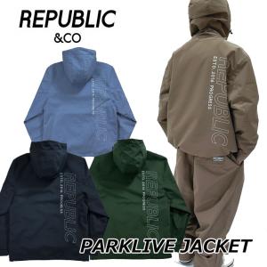 値下げ中!!REPUBLIC & CO スノーボードウェア リパブリック XL 早期予約商品】☆ 26-27 REPUBLIC TRAIL PULLOVER JACKET リパブリック