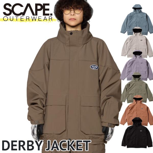 24-25 SCAPE エスケープ スノーボード ウエア ユニセックス ジャケット DERBY JA...