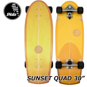 Slide surf skateboardsスライド サーフ スケート スケボーコンプリート【SUNSET QUAD 30 】正規品 ship1｜fleaboardshop