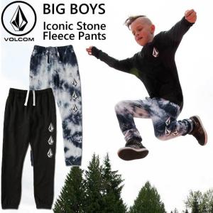 ボルコム VOLCOM キッズ パンツ 7-15歳  BIG BOYS ICONIC STONE FLEECE PANTS  C1232100 【返品種別OUTLET】｜fleaboardshop