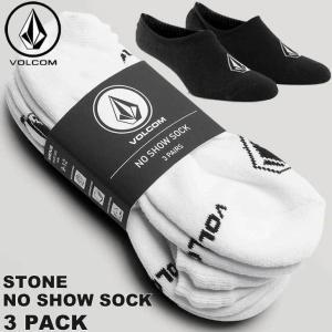 ボルコム VOLCOM ソックス 靴下  Mens Stones No Show Socks 3 Pack   D6321803｜fleaboardshop