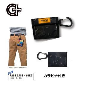 22-23 ORANGE オレンジ スノボ パスケース  PASS CASE - YOKO 【カラビナ付き】｜fleaboardshop