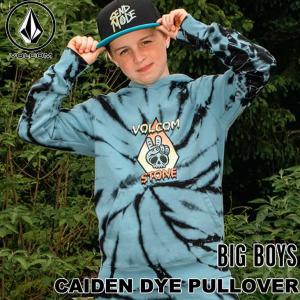 ボルコム VOLCOM キッズ パーカー 2022秋冬  BIG BOYS CAIDEN DYE PO プルオーバー  C4132230｜fleaboardshop