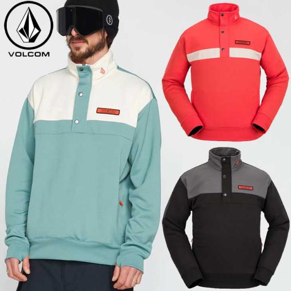22-23 VOLCOM ボルコム 撥水 プルオーバー  MENS She Crew Fleece ...